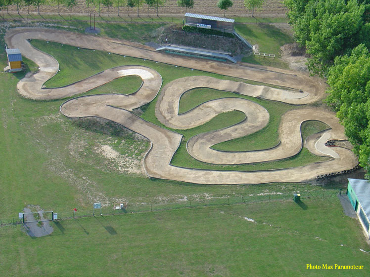 vue aerienne de la piste