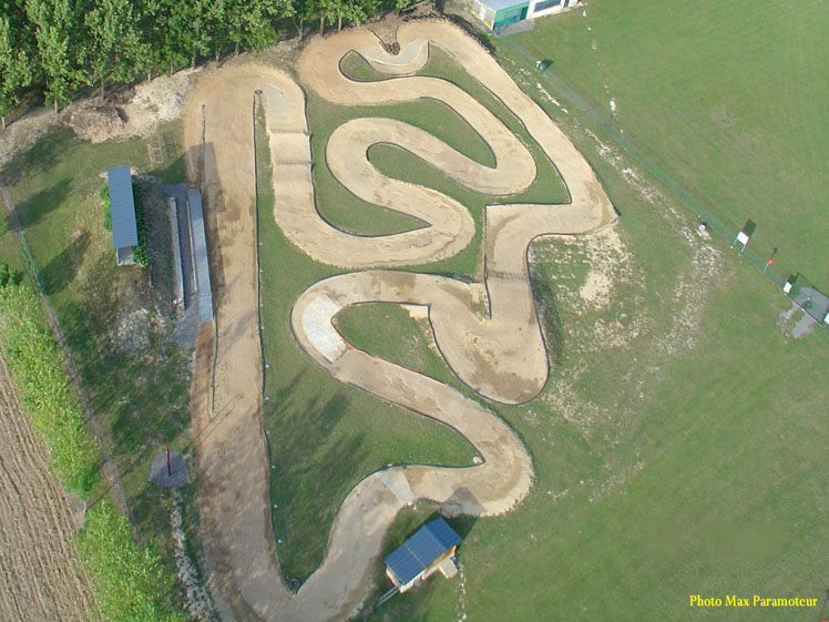 vue aerienne de la piste