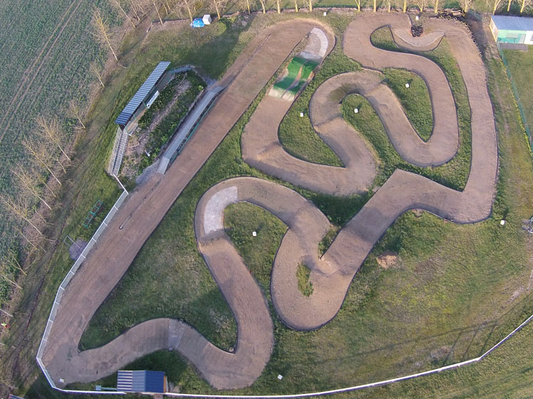 vue aerienne de la piste