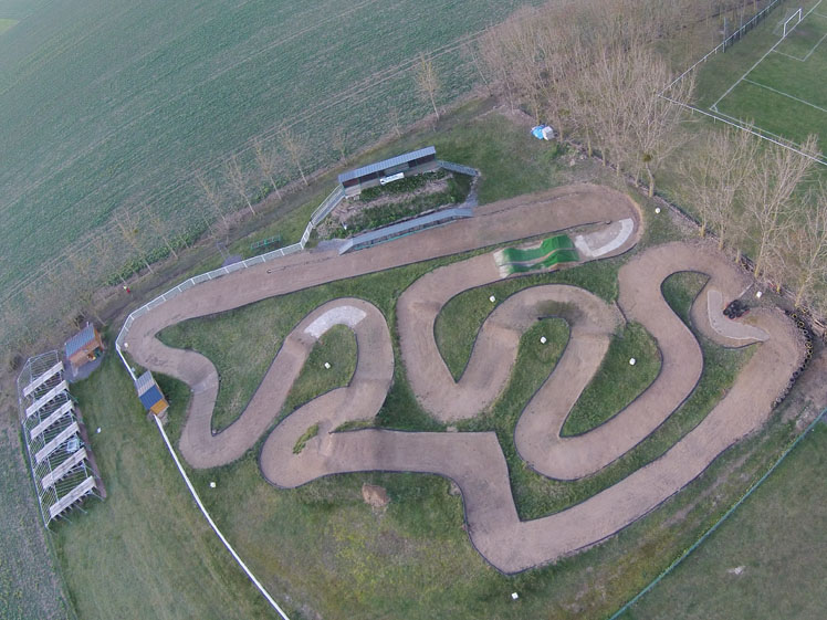 vue aerienne de la piste