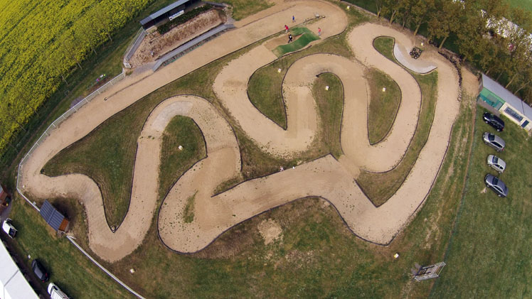 vue aerienne de la piste